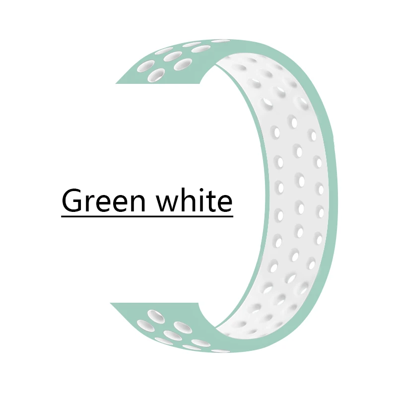 Ремешок спортивный для iWatch band Series 6 4 5 40 мм силиконовый браслет наручных часов 3 38 42