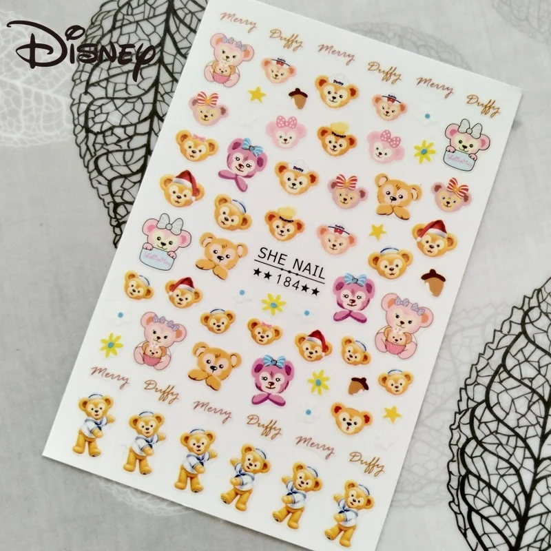 

Наклейки для дизайна ногтей Disney, Мультяшные аниме, Дамбо, дуффи, шеллиемай, девочка, украшение, наклейка, ангел, Детские Слайдеры для маникюр...
