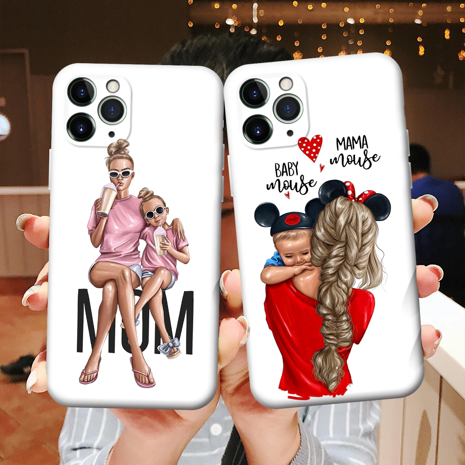 Чехол карамельного цвета для телефона iphone 11 12 Pro Super Dad Mom Baby Girl Fashion Family белый чехол