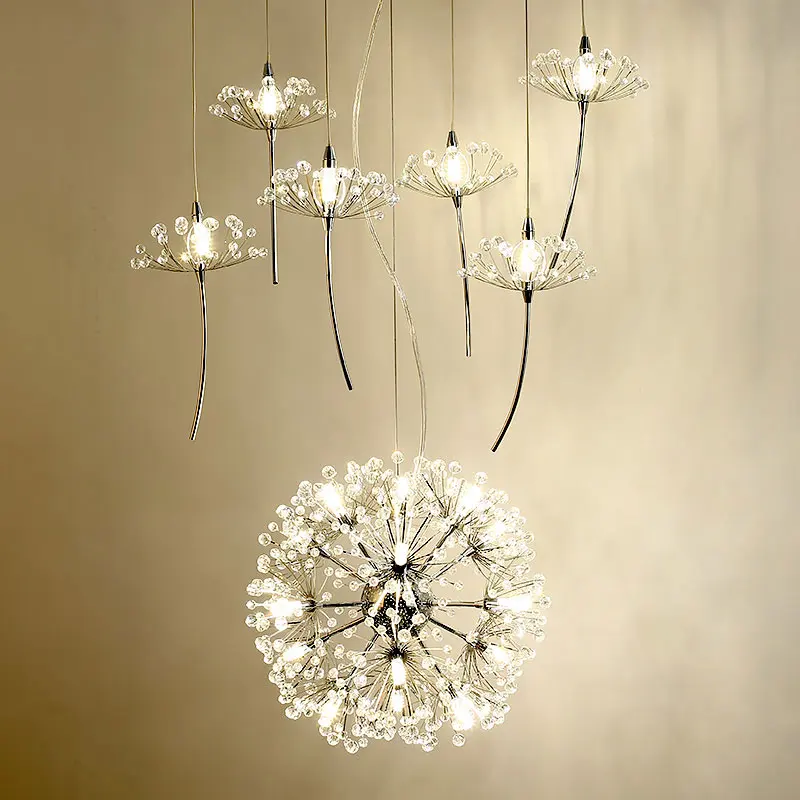 Светодиодная лампа современный дизайн хрустальные люстры Декор домашнее