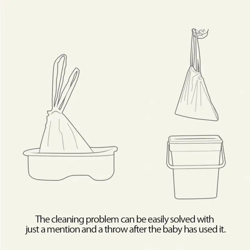 5 рулонов популярный универсальный обучающий горшок сиденье для унитаза сумки