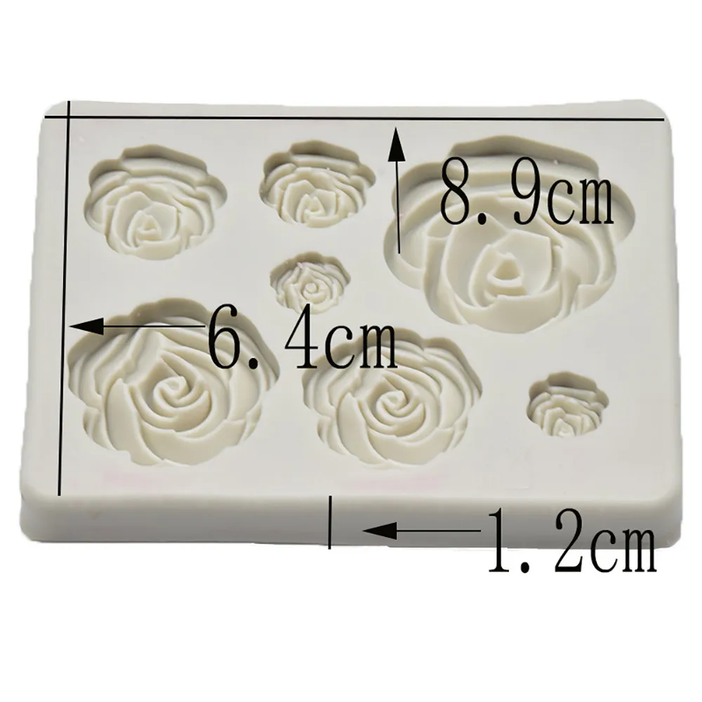 

Blooming Rose Flower Silicone Mold Fondant Mold Cake Decorating Tools Chocolate Mold DIY Handmade Candy Dessert Decor Bakeware