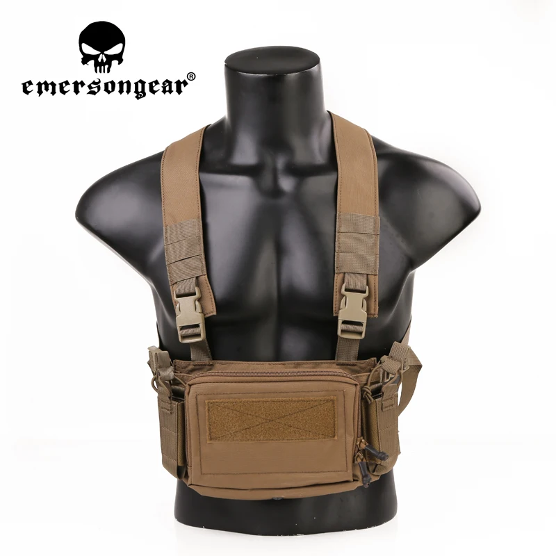 Emersongear Tactical D3CR Micro Chest Rig Modular For Plate Carrier Vest MOLLE Military Army Hunting Protect Airsoft Gear
