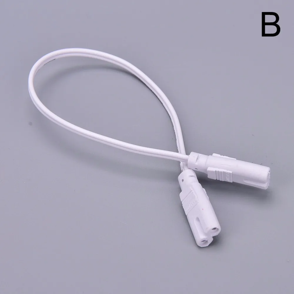 1Pcs 2 pin or 3 Double-end Cable Wire LED Tube Connector 30cm Two-phase Three-phase T4 T5 T8 Led Lamp Lighting Connecting - купить по