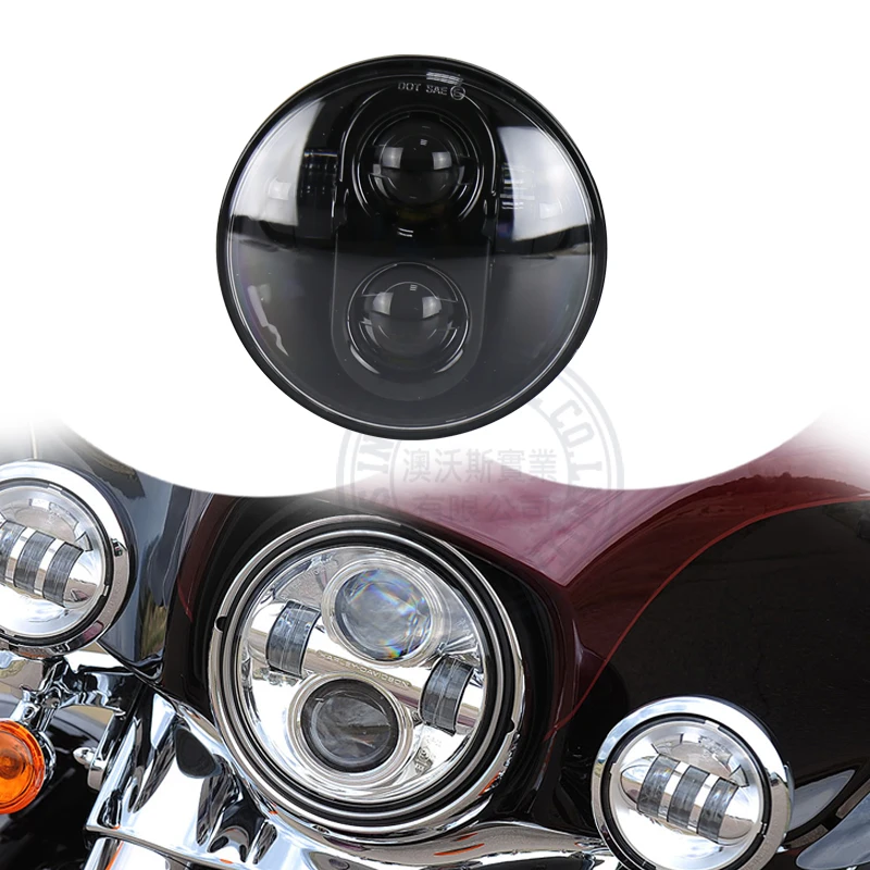 

Motorcycles 5.75 Inch 40W 12V DC Round Projector LED Headlight for-Harley 883 SportsterTriple