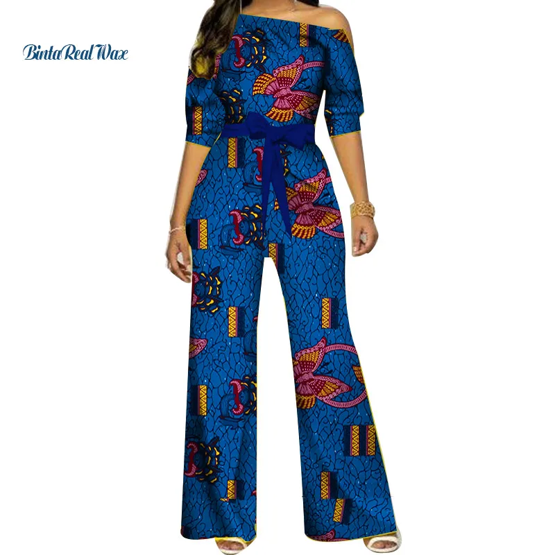 Африканская одежда Дашики комбинезон с принтом Анкары Женская африканская базин