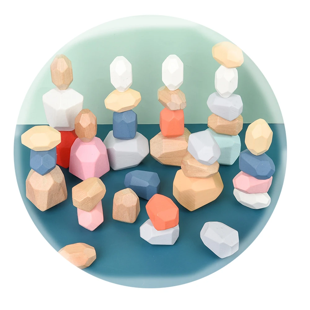 Новая деревянная игра Дженга Строительные блоки камень детские игрушки