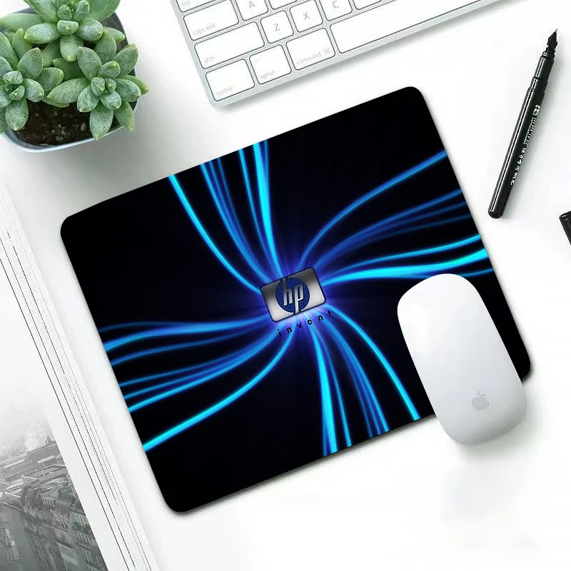 Hp логотип коврик для мыши прочный Настольный с изображением резиновый игровой