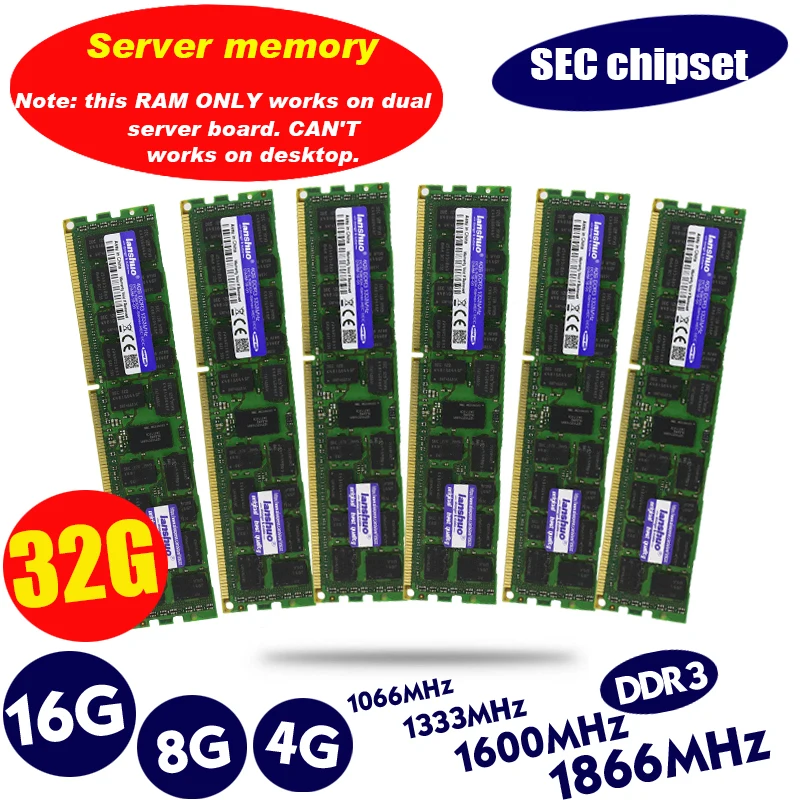 8 Гб DDR3 1333 МГц 1600 1866 МГц 8G 1333 1600 1866 ECC REG памяти сервера Оперативная память 16 ГБ, 16 ГБ, 32 ГБ, 32g x58 x79 2011 4GB 4g кода коррекции ошибок