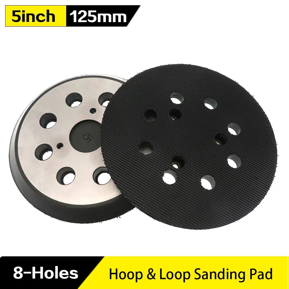 5 inch 8 Hole Replacement Sander Pads Polishing Sanding Back