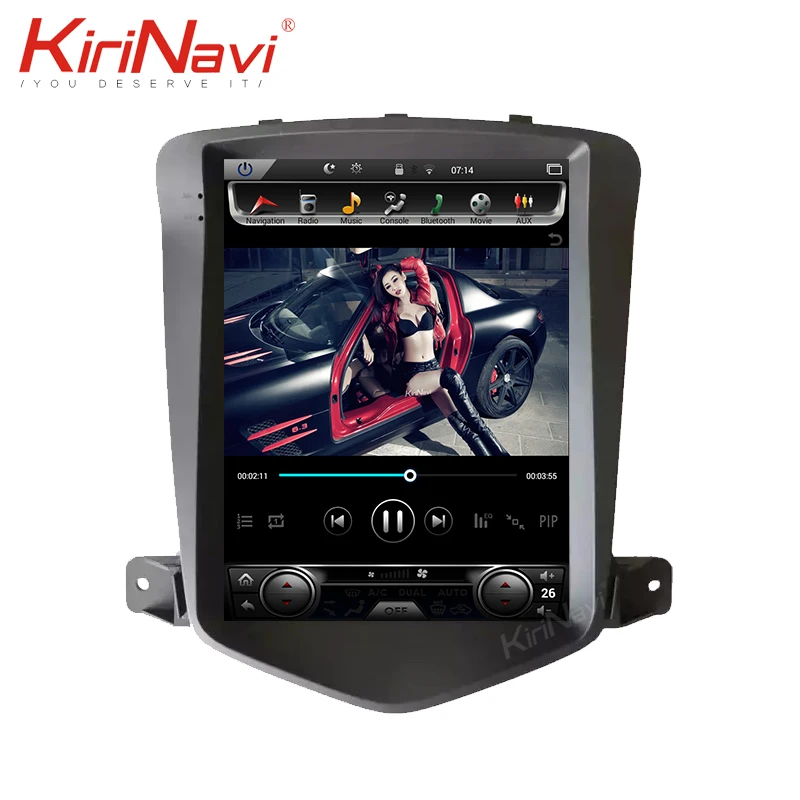 Автомагнитола KiriNavi Telsa с вертикальным экраном 10 4 дюйма Android 0 Dvd мультимедийный