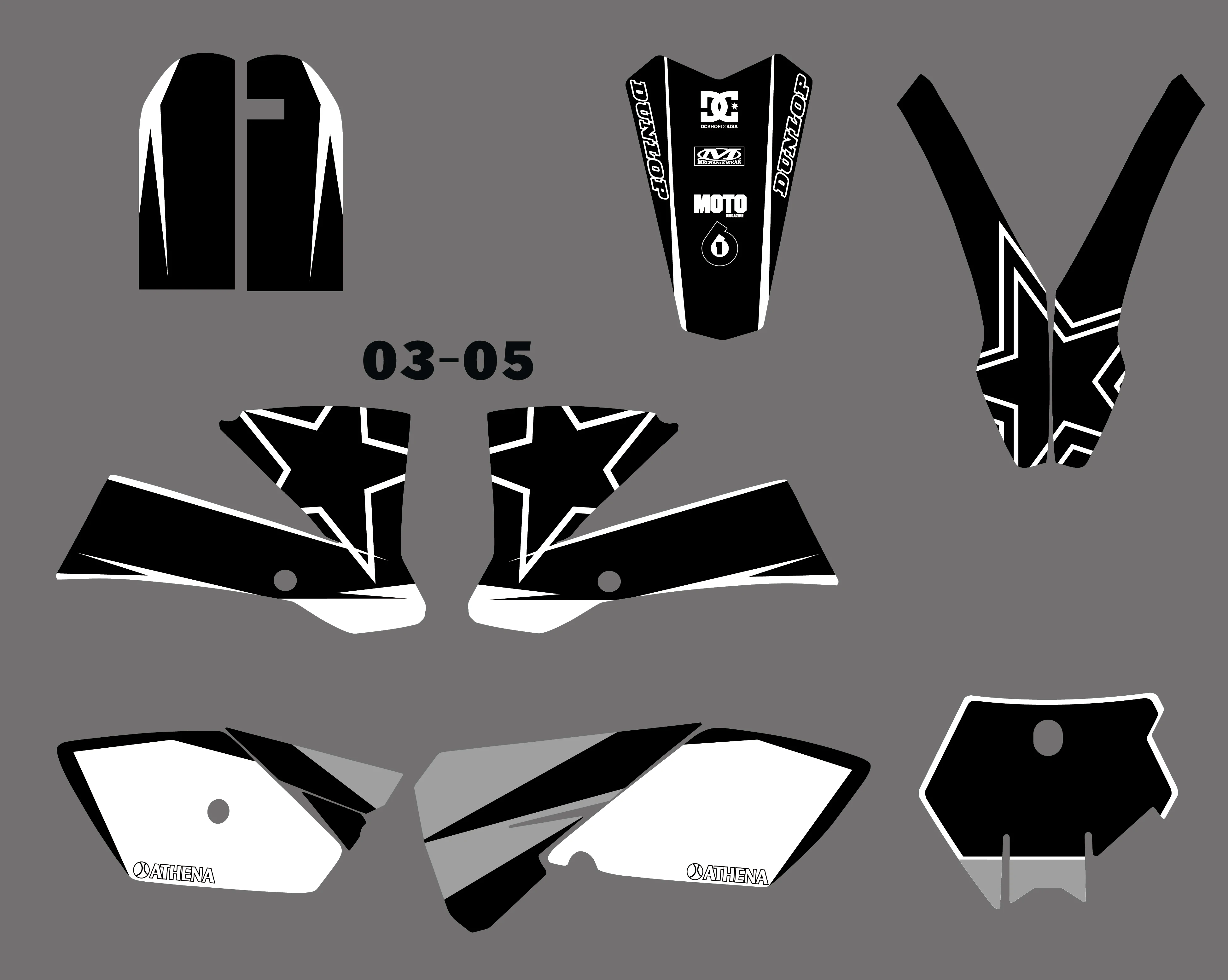 Наклейки Team Grphics s & Background для KTM SX85 SX 85 2003 2008 2009 2010 2011 2012|Наклейки и стикеры| |