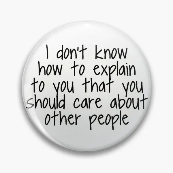 

I Do Not Know Customizable Soft Button Pin Collar Lapel Pin Cartoon Badge Hat Lover Fashion Cute Decor Metal Women Jewelry