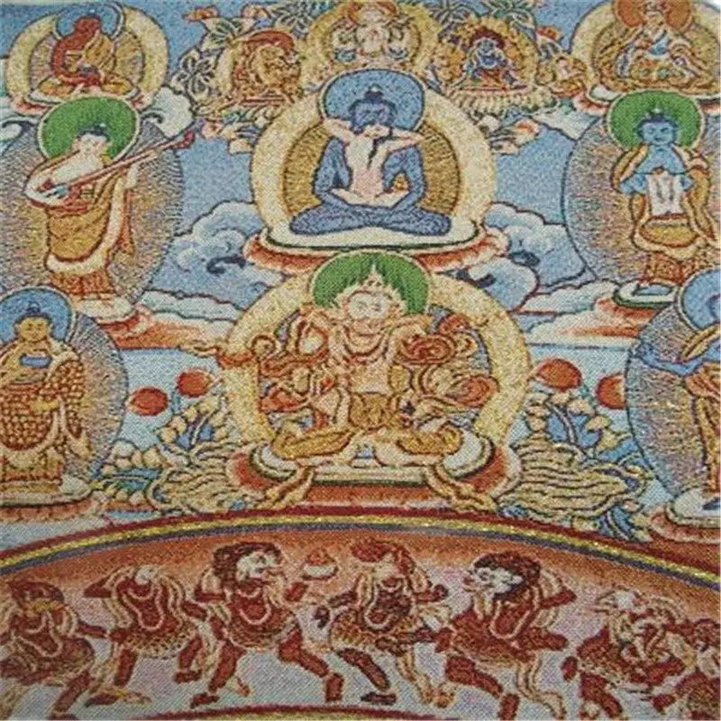 Nepal Thangka наш магазин открылся Недавно продвижение Золото Шелковый плетеный