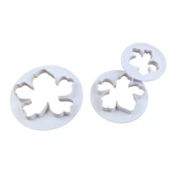 3pcs flower cookie cutters mold wedding biscuit embossing dessert baking decorate for sop cake decor tools kitchen accessories