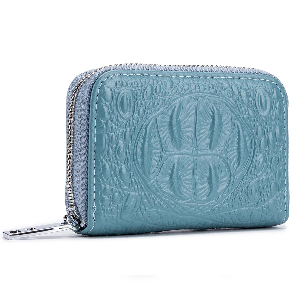 Новый держатель для кредитных карт из натуральной кожи под крокодила органайзер