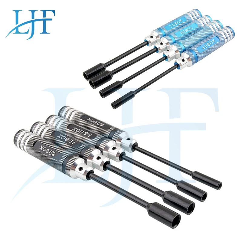 LJF-Juego de herramientas de Metal para Buggy, llave hexagonal de 4,0mm, 5,5mm, 7,0mm, 8,0mm, 80213mm, Juego de 4 unids/set