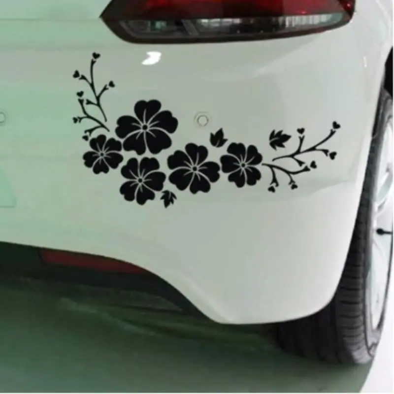 

Автомобильные аксессуары, Цветочный цвет, автомобильная наклейка, стикер на бампер или окно, декоративные водонепроницаемые наклейки