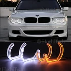 Светодиодсветодиодный ангельские глаза для BMW E65 E66 PRE FACELIFT 745i 745Li 760Li 760i 2002-2005, автомобильные фары, аксессуары, Halo 3D DTM LCI, стиль акриловый
