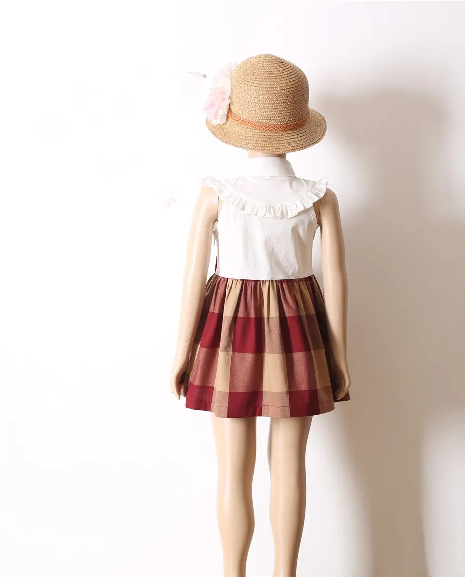 

Kids Dresses for Girls 2021New Girls Dress Sleeveless Kid Dress Party Princess Brand Bow 1-5 Year Cotton Dress