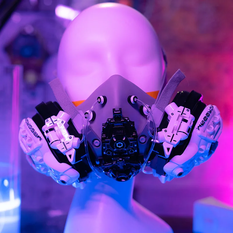 Bluetooth-наушники Cyberpunk светящиеся беспроводные наушники bluetooth технологические
