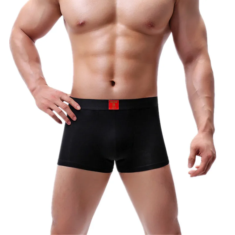 

Sexy Underwear Men Modal Boxers Shorts Intimate Panties Low Rise U Convex Pouch Underpants Ropa Interior Hombre Plus Size L-3XL