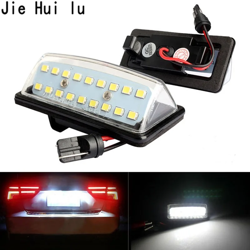 

2Pcs LED Number License Plate Lamp Light For Mitsubishi OUTLANDER XL(CW) 2006-2012 Lancer Sportback 2008-2012 Car Accessory