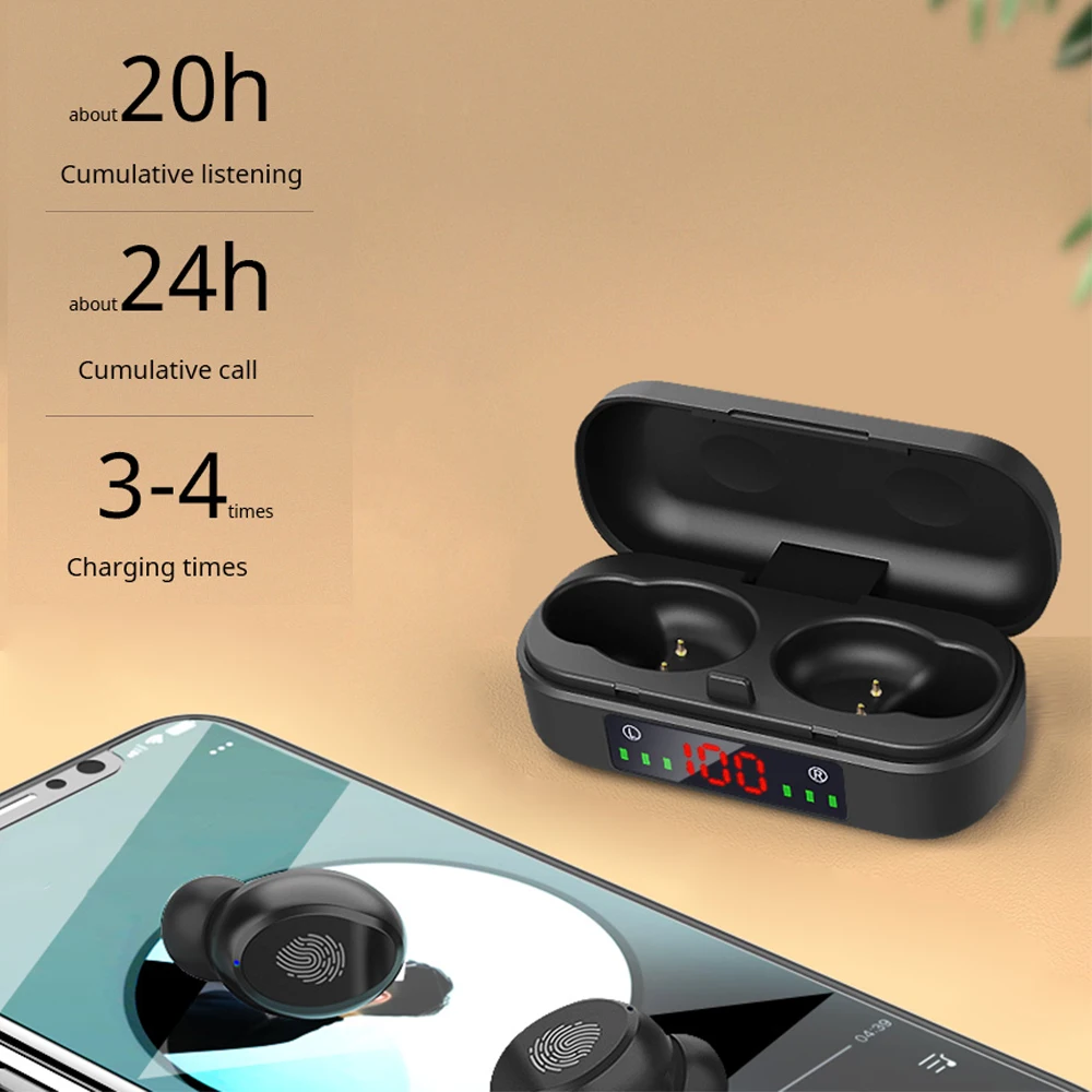 Беспроводные наушники Bluetooth спортивные TWS беспроводные игровая гарнитура с