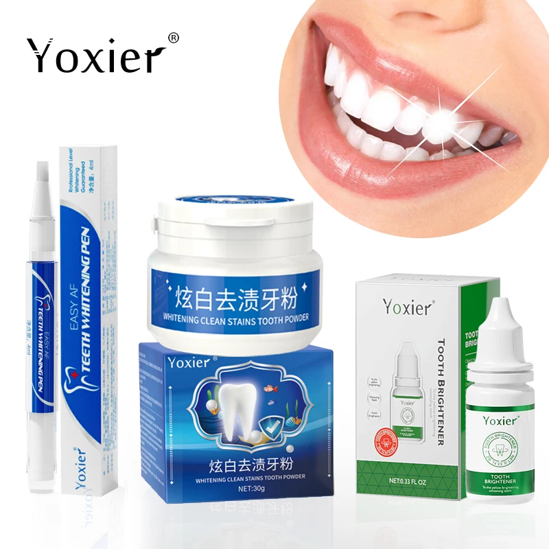 

Teeth Whitening Combo Removes Plaque And Stains Eliminates Inflammation Cleans Deodorizes Nourishes And Gentle Tooth Care