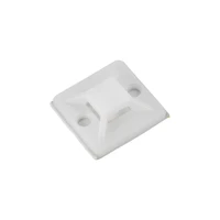 uxcell cable base holders adhesive wire fixer square fastener 25x25mm for home office cords management white 100pcs
