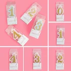 1 шт., декоративные свечи в виде цифр на день рождения