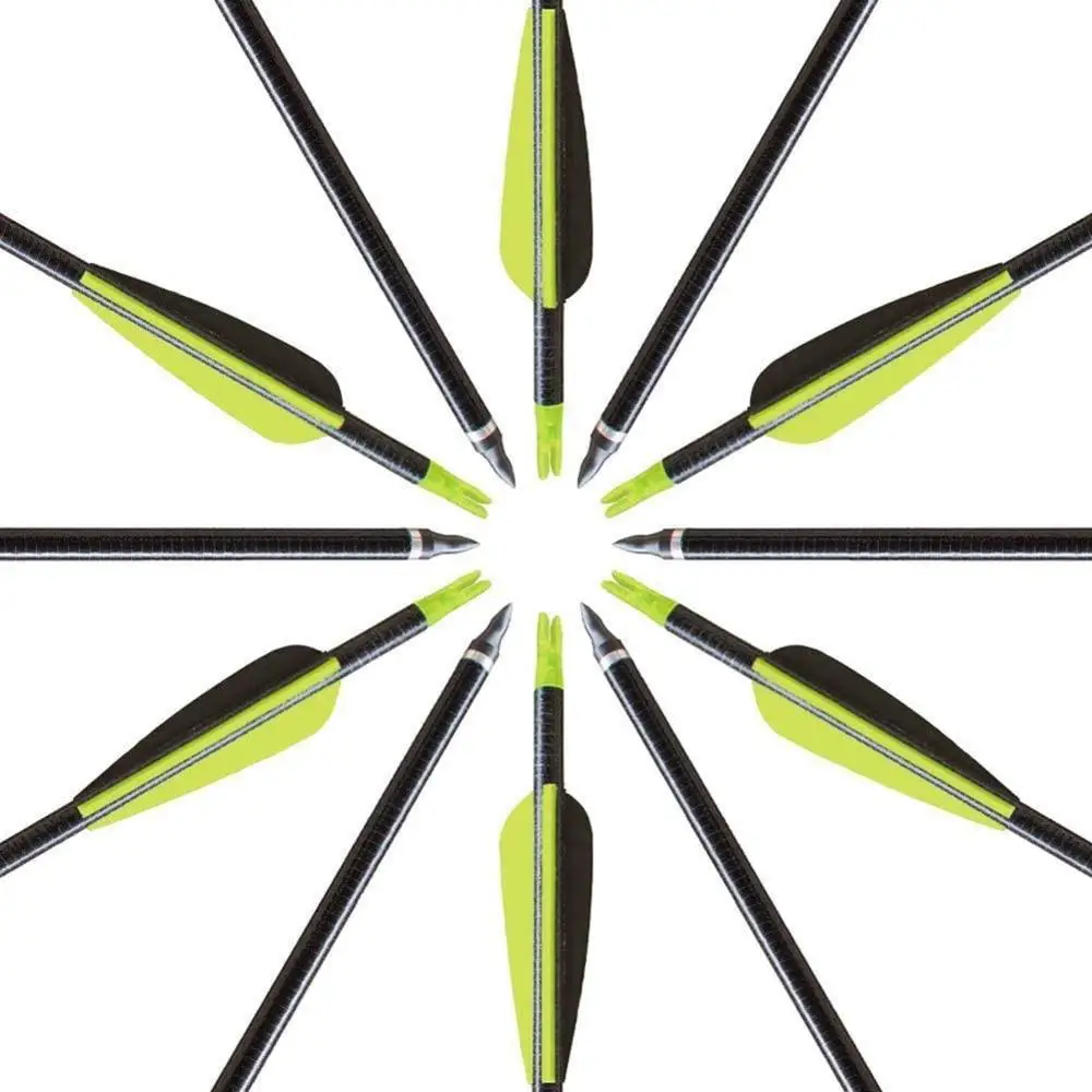 

12/pcs huwairen direct supply 7.8mm roll rod fiberglass shaft with Replaceable Arrowhead for Compound/RecurveBow Archery Hunting