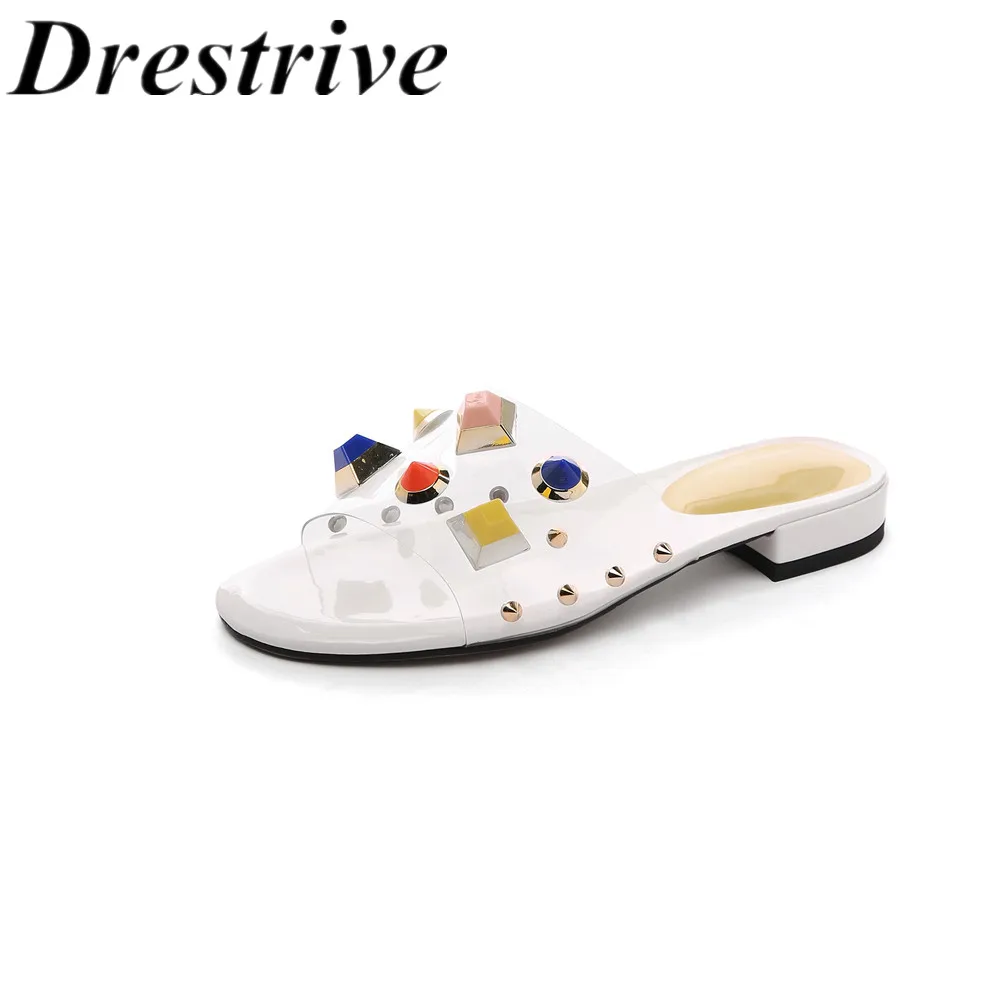 Drestrive/2019 г. Женские сандалии женская обувь на плоской подошве большие размеры 33 43