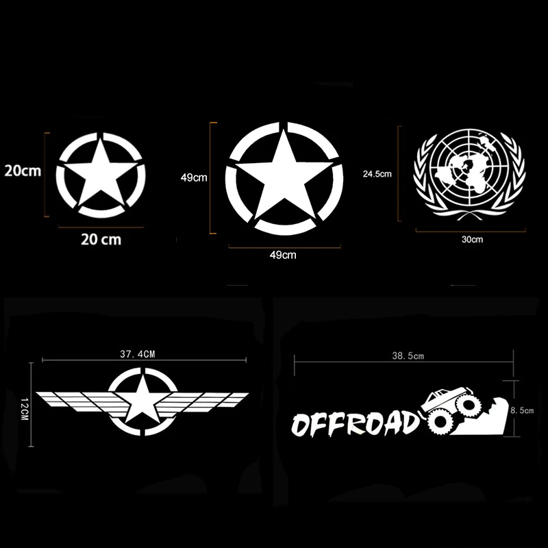 Креативные наклейки MOPAI для кузова автомобиля на весь корпус Jeep Wrangler/for