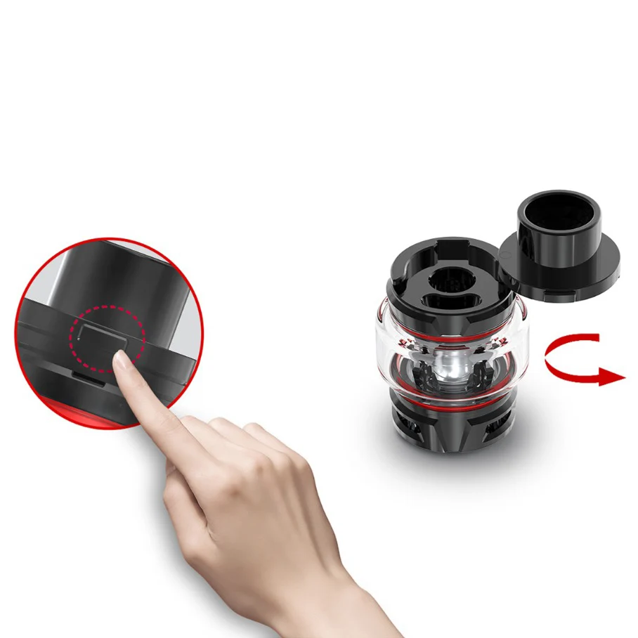 

Vmiss Single TFV8 Baby V2 Atomizer 5ml E Cigarette with 0.17ohm A1 Coils Head for Stick V9 Mag Grip Vape Mod Kit