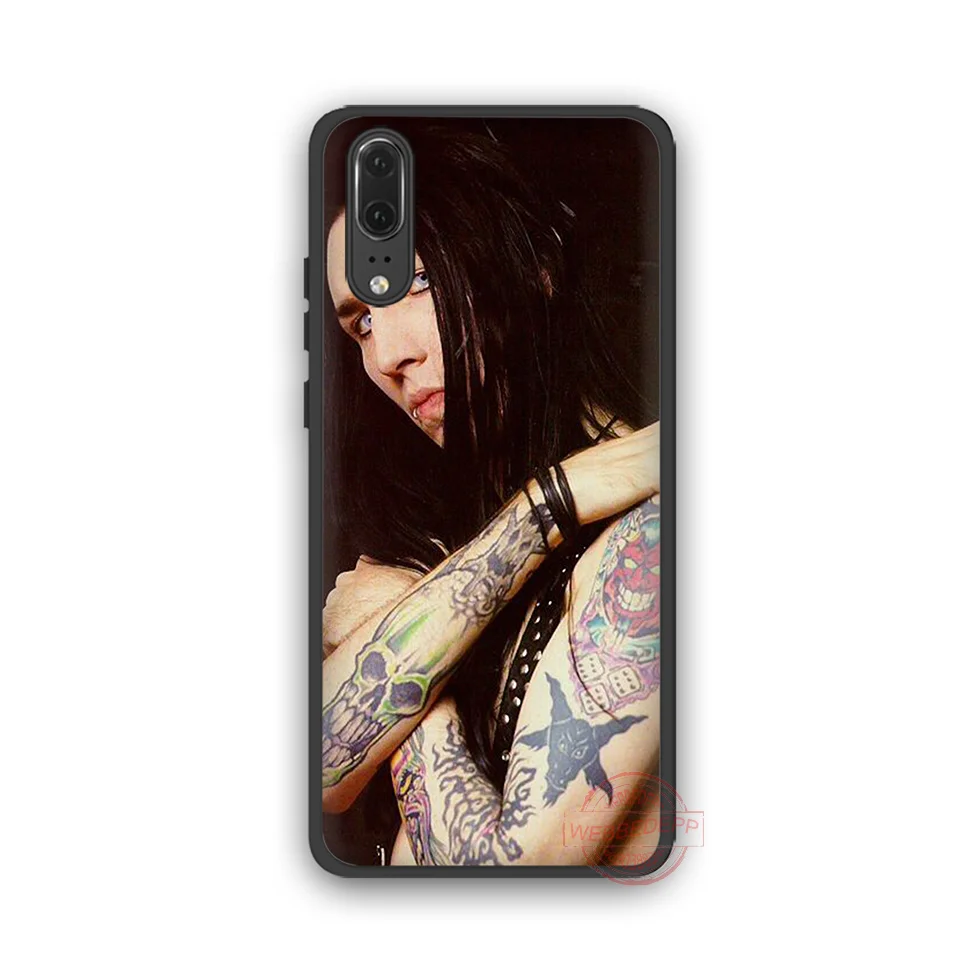 WEBBEDEPP Мэрилин Мэнсон Модный мягкий чехол для телефона Huawei P10 P20 P30 Lite Pro Y6 Y7 Prime 2018 Y9