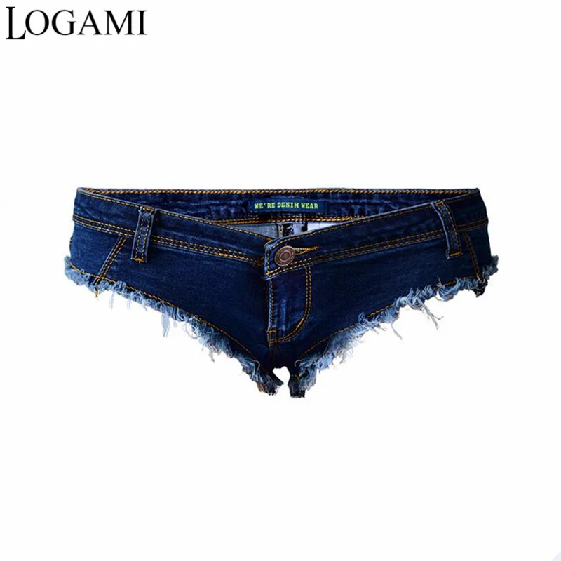 

Женские короткие джинсовые шорты LOGAMI, летние сексуальные мини-шорты с низкой талией, 2021