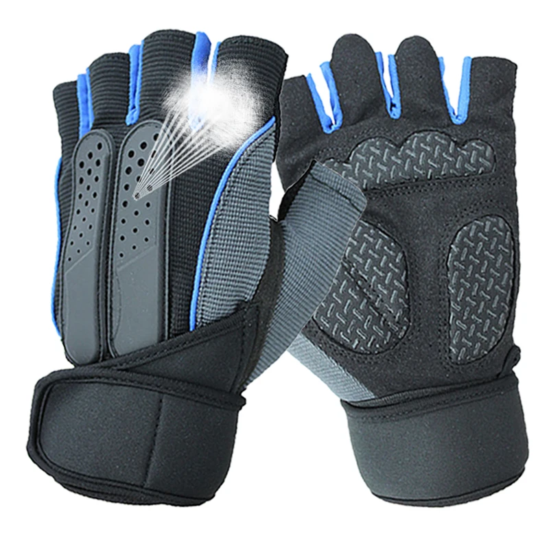 Высококачественные перчатки для тяжелой атлетики Нескользящие тренировок на