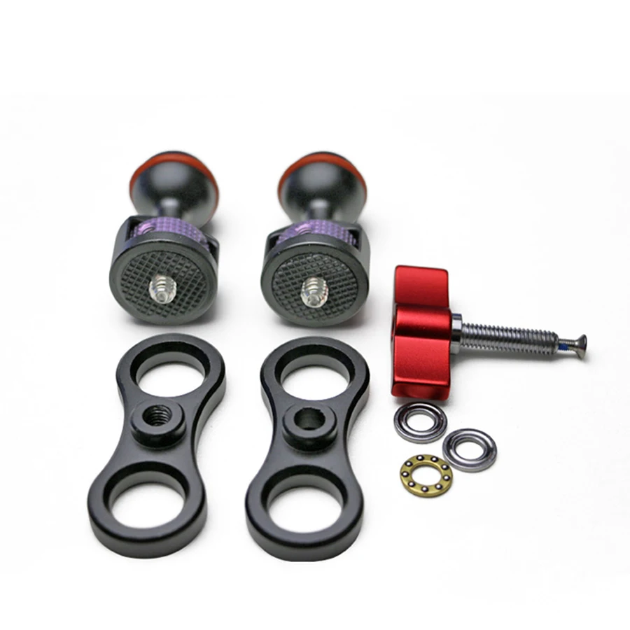 Шарнирный рычаг с двойной шаровой головкой адаптер резьбовым винтом 1/4 для