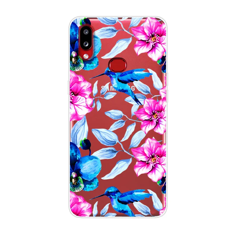 Чехлы для samsung Galaxy A10s силиконовый чехол телефона цветной принт задняя крышка A10 s