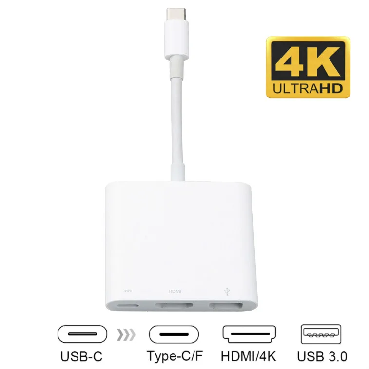 Многофункциональный зарядный кабель-адаптер с портом Type-C USB C на 3 1 | Электроника