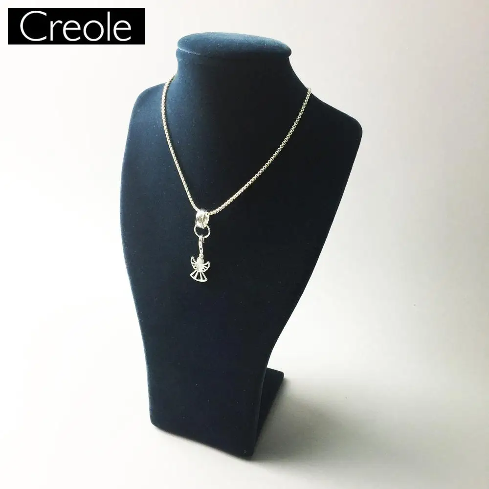 Шарм-подвеска Ангел Хранитель с сердцем 2018 пробы из серебра 925 для браслета |