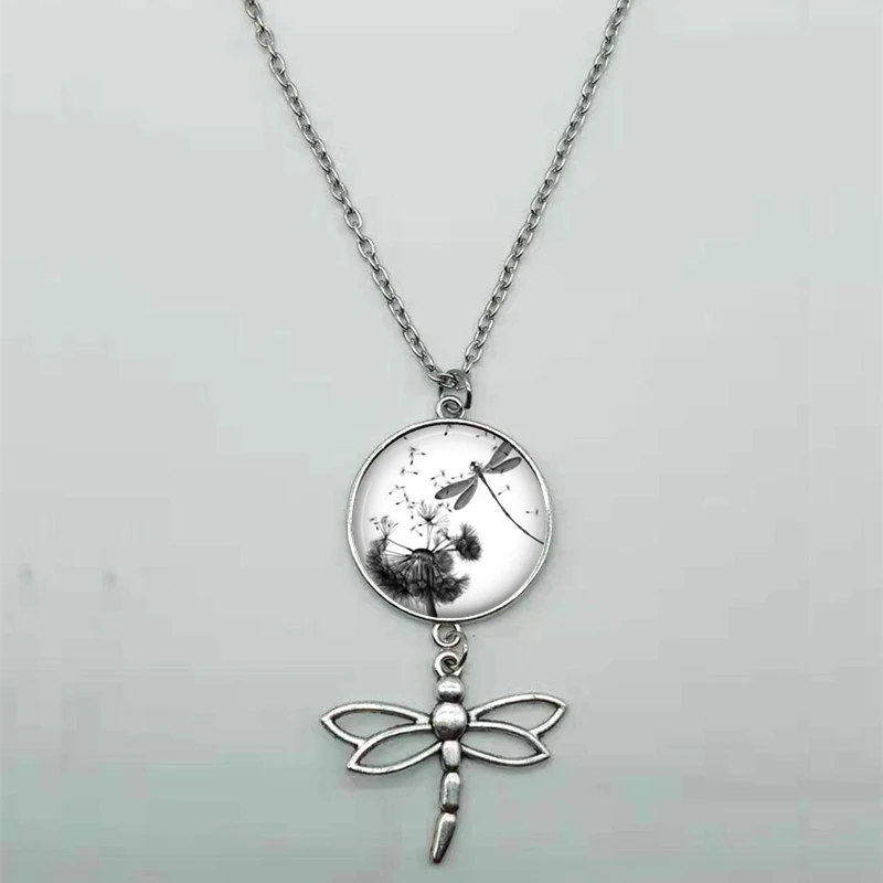 Новинка 2020 года модная подвеска в виде насекомого мистической синей стрекозы для