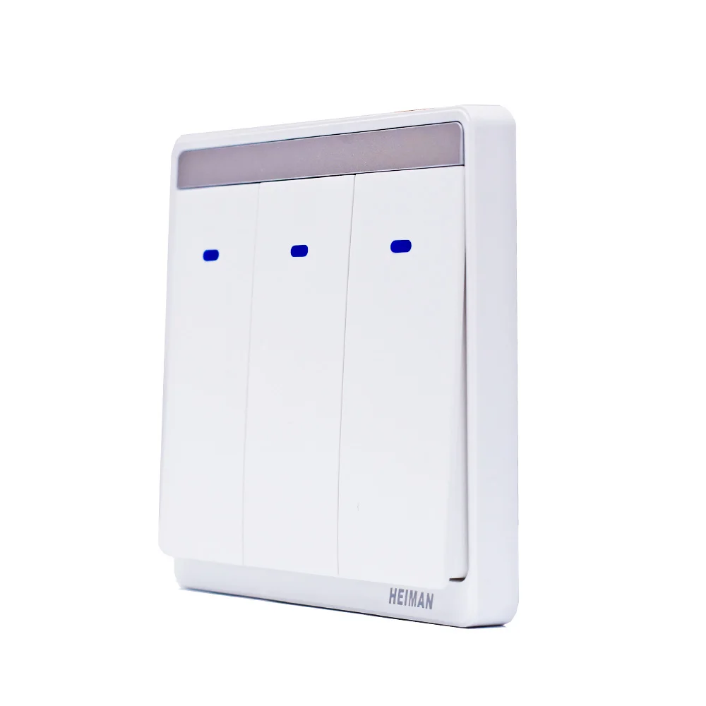 3 канальный настенный выключатель питания Zigbee для умного дома совместим со