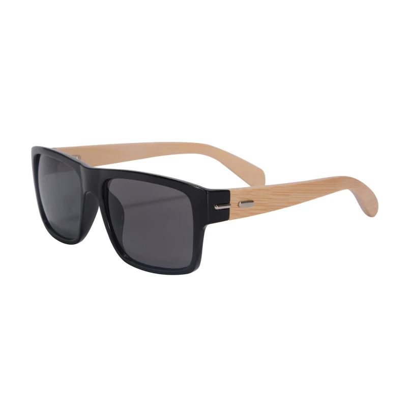 SHINU Bamboo Glasses Myopia Sun Glasses Polarized Square 5 Colors CR-39 Lenses Prescription Glasses Frame For Male -75 -350