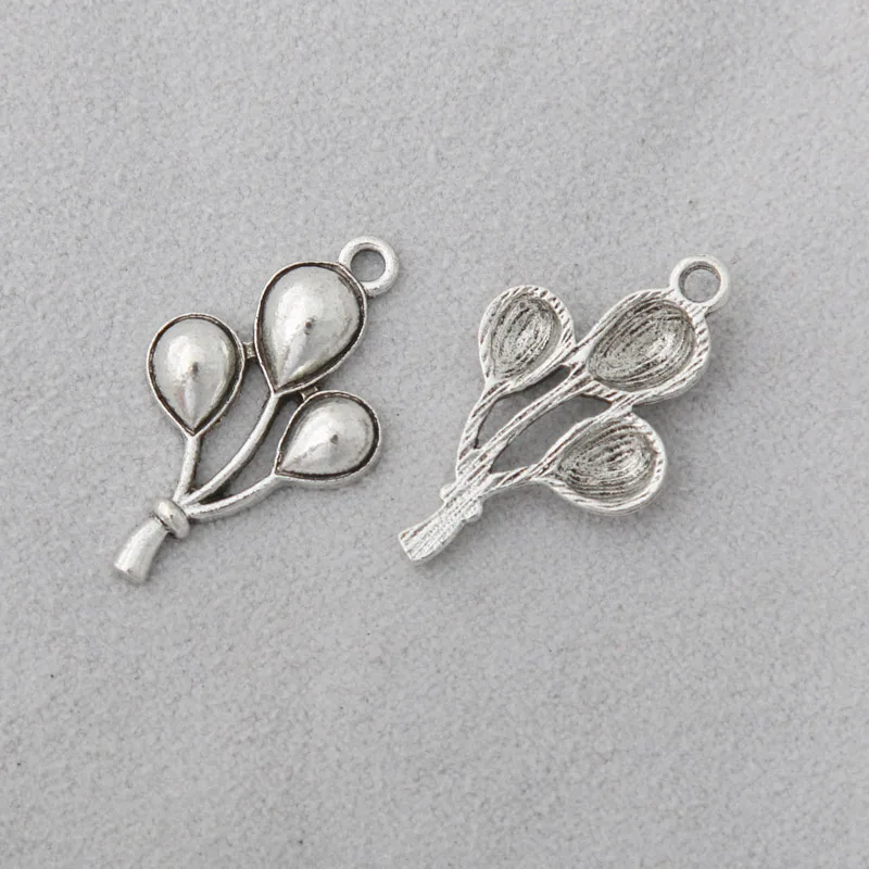 Модные подвески в виде воздушных шаров RAINXTAR античном стиле серебряного цвета из