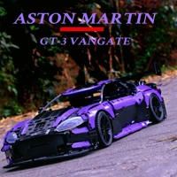 stock high tech super astones martines car bricks purple vantage gt3 moc 8780 building blocks speed champion toys for kids gifts