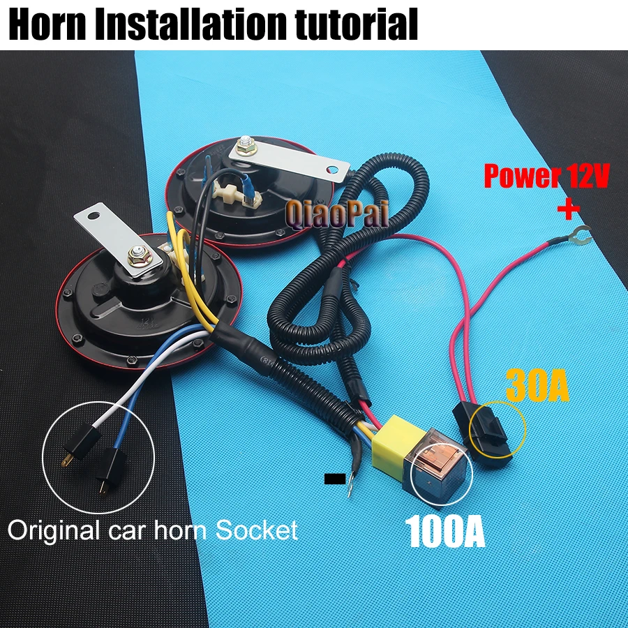 Универсальный автомобильный гудок красный Электрический для внедорожника Toyota