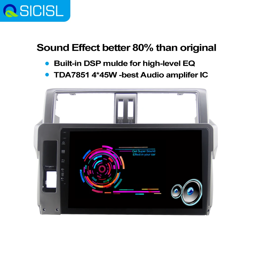 

4G Android 10 Car Multimedia Android Radio GPS For Toyota Prado 2009-2013 Video Car DVD player Android Stereo AutoRadio DSP