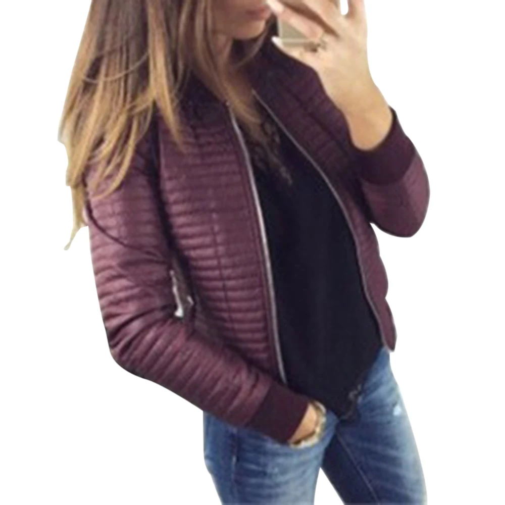 2019 осенне-зимняя куртка женская парка зимнее базовое тонкое короткое пальто